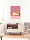 Mockup Colorful illustration by Javiera Hernandez: relaxed mother on a couch