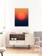 Mockup Calm photo art featuring soft colors of a sunset over the landscape.