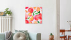 Mockup Wandbild 'Citrus Love' – Kunst von Uma Gokhale als Poster oder Acrylglasbild