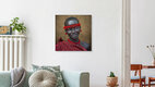 Mockup Miss Domoget, Bodi Tribe Woman With Headband, Hana Mursi, Omo Va, Äthiopien – Fotokunst von Eric Lafforgue als Poster oder Acrylglasbild