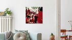 Mockup discussion in Sera monastery, Tibet 2002, China – Fotokunst von Eva Stadler als Poster oder Acrylglasbild