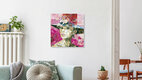 Mockup Wandbild 'Girl next door' – Kunst von Ines Kouidis als Poster oder Acrylglasbild