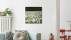Mockup Frühlingswiese in blau-weiß-grün, Deutschland – Fotokunst von Nadja Jacke als Poster oder Acrylglasbild