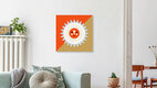 Mockup Wandbild 'Sol' – Kunst von Martin Azambuja als Poster oder Acrylglasbild