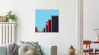 Mockup 'Colorful Blocks' – Wall Art by Caterina Theoharidou as Poster or Acrylic Glass Print