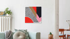 Mockup 'Sun And San Abstract' – Wall Art by Fox And Velvet as Poster or Acrylic Glass Print