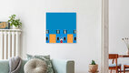Mockup Wandbild 'burano candy' – Kunst von Caterina Theoharidou als Poster oder Acrylglasbild