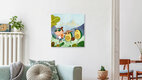 Mockup Wandbild 'Out there' – Kunst von Vivian Mineker als Poster oder Acrylglasbild