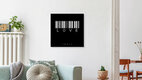 Mockup 'barcode love' – Wall Art by Steffi Louis as Poster or Acrylic Glass Print