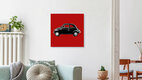 Mockup Wandbild 'bambino red' – Kunst von Steffi Louis als Poster oder Acrylglasbild