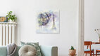 Mockup Watercolor Art Typical Paris, France – wall art by Melanie Viola as Poster or Acrylic Glass Print