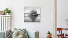 Mockup Berliner Bode-Museum im Nebel, Deutschland – Fotokunst von Ronny Behnert als Poster oder Acrylglasbild