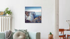 Mockup Summer evening at the white cliffs of Etretat, France – wall art by Franz Sussbauer as Poster or Acrylic Glass Print