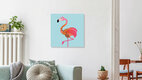 Mockup 'Kids Room Flamingo – Illustration for Children' – Wall Art by Pia Kolle as Poster or Acrylic Glass Print