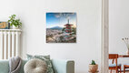 Mockup Chureito Pagode und Berg Fuji im Frühling, Japan – Fotokunst von Jan Becke als Poster oder Acrylglasbild