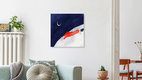 Mockup 'The Moon by Trude is Krude' – Wall Art by The Artcircle as Poster or Acrylic Glass Print