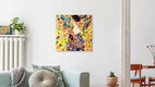 Mockup Wandbild 'Gustav Klimt: Frau mit Fächer' – Kunst von Art Classics als Poster oder Acrylglasbild