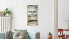 Mockup Wall art by Katherine Blower: playful little ghost on a tarot card