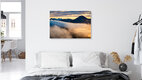 Mockup Loferer Steinberge und Hohe Salve im Sonnenaufgang, Österreich – Fotokunst von Martin Wasilewski als Poster oder Acrylglasbild