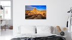 Mockup Wüstenlandschaft Bardenas Reales Spanien, Spanien – Fotokunst von Achim Thomae als Poster oder Acrylglasbild