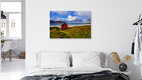 Mockup Strandhaus Lofoten Norwegen, Norwegen – Fotokunst von Achim Thomae als Poster oder Acrylglasbild