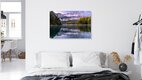 Mockup Zugspitzblick am Bayerischen Eibsee, Deutschland – Fotokunst von Achim Thomae als Poster oder Acrylglasbild