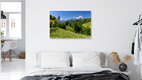 Mockup Watzmann im Frühling, Deutschland – Fotokunst von Achim Thomae als Poster oder Acrylglasbild