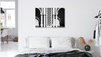 Mockup Abstract architecture in black and white, Morocco – wall art by Photolovers . as Poster or Acrylic Glass Print