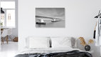Mockup Die Zeelandbrücke als Fineartfotografie, Niederlande – Fotokunst von Rolf Schnepp als Poster oder Acrylglasbild