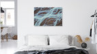 Mockup Glacial Sediments, Island – Fotokunst von Michael Jurek als Poster oder Acrylglasbild