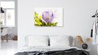 Mockup Blüte und Knospen der Flammenblume in Eis, Deutschland – Fotokunst von Marc Heiligenstein als Poster oder Acrylglasbild
