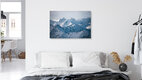 Mockup Beautiful winter landscape featuring the snow-capped Kitzsteinhorn in the Austrian Alps