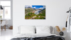 Mockup Photo art by Achim Thomae: Aletsch Glacier in the summer alpine landscape