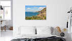 Mockup Photo art by Michael Valjak: view of Puerto de las Nieves in Gran Canaria under sunlight