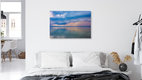 Mockup Fotokunst von Martin Wasilewski: Gewitter über dem Chiemsee mit dramatischen Wolken