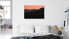 Mockup Photo art by Tal Paz-Fridman: gentle mountain silhouettes at sunset