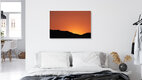 Mockup Photo art by Tal Paz-Fridman: expansive view of Eilat mountains in warm twilight light