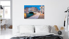 Mockup Fotokunst von Martin Wasilewski: ruhige blaue Stunde über Venedigs Kanälen