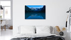 Mockup Summer night at Lake Duerrensee: tranquil lake scene with mountains in the background
