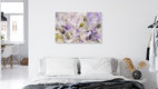 Mockup Fotokunst von Nadja Jacke: Doppelbelichtung von lila Hortensienblüten.