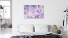 Mockup Fotokunst von Nadja Jacke: sanfte Hydrangeen in lila Tönen, abstrakte Mehrfachbelichtung.