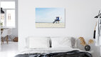 Mockup Image of a beach tower on Langeoog with a wide sandy beach and calm atmosphere
