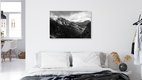 Mockup Photo art by Christian Seidenberg: black and white shot of Valbona Valley in Albania
