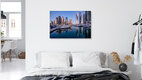 Mockup Photo art by Achim Thomae: calm morning atmosphere over Dubai Marina with skyscrapers