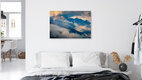 Mockup Photo art by Martin Wasilewski: Mount Haunold surrounded by clouds and fog.