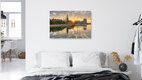 Mockup Photo art by Michael Valjak: Sunrise over the Schlachte in Bremen