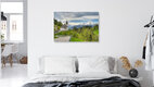 Mockup Photo art by Michael Valjak: Spring view of Maria Gern with Watzmann in the background