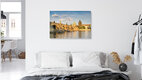 Mockup Photo art by Michael Valjak: Charles Bridge in Prague bathed in gentle evening light