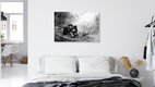 Mockup Wall art by Tillmann Konrad: calm portrait of a mountain gorilla in the rainforest