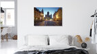 Mockup Photo art by Norbert Gräf: calm morning scene in Ghent, long exposure.